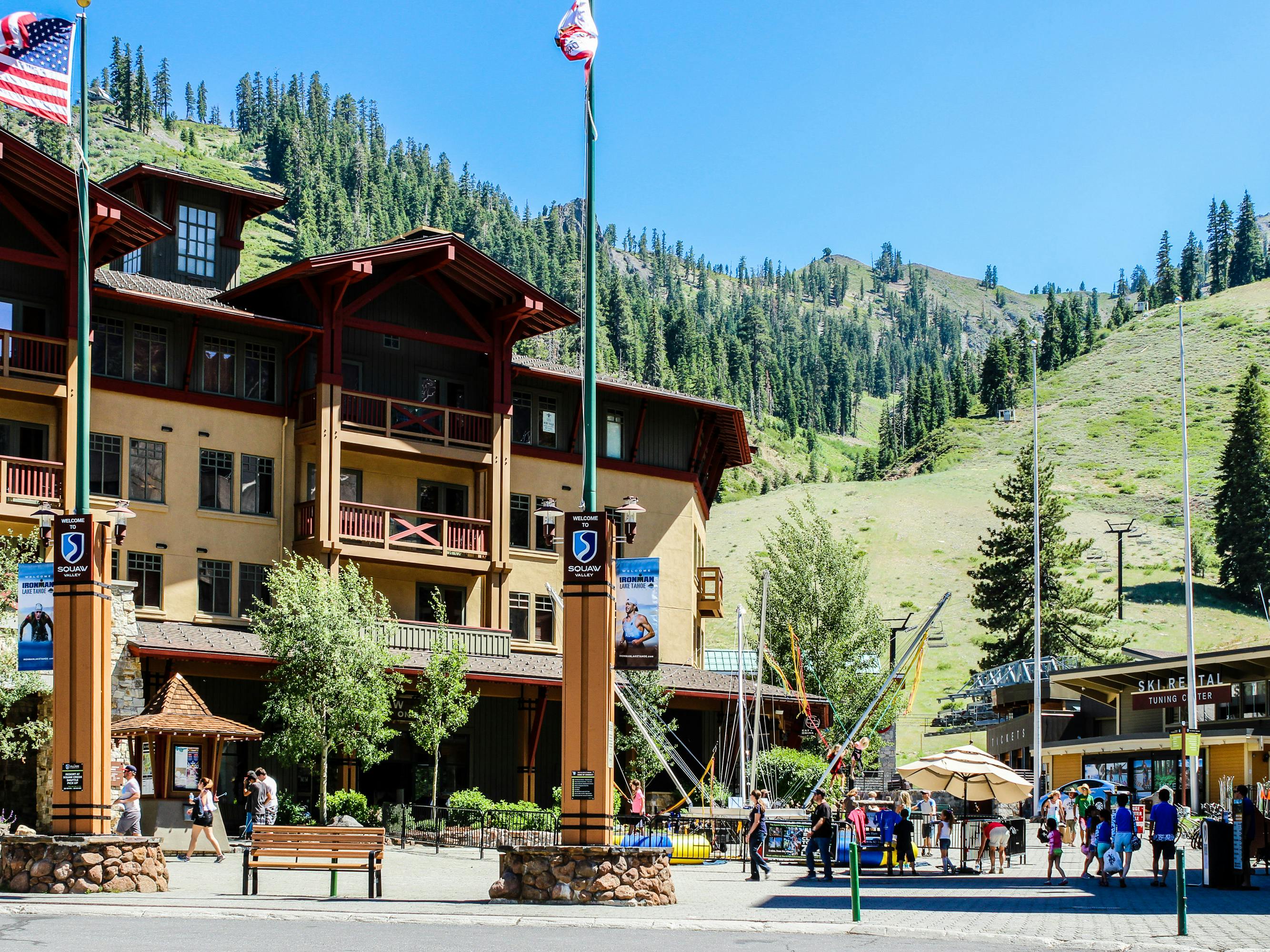 Image of a lodge in Squaw Valley.